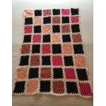 Granny square blanket - pink